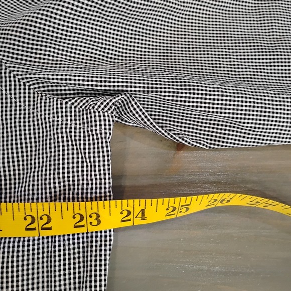 NWT Proper Sport Men's Large Long Sleeve Button Up Black White Check - Picture 4 of 9